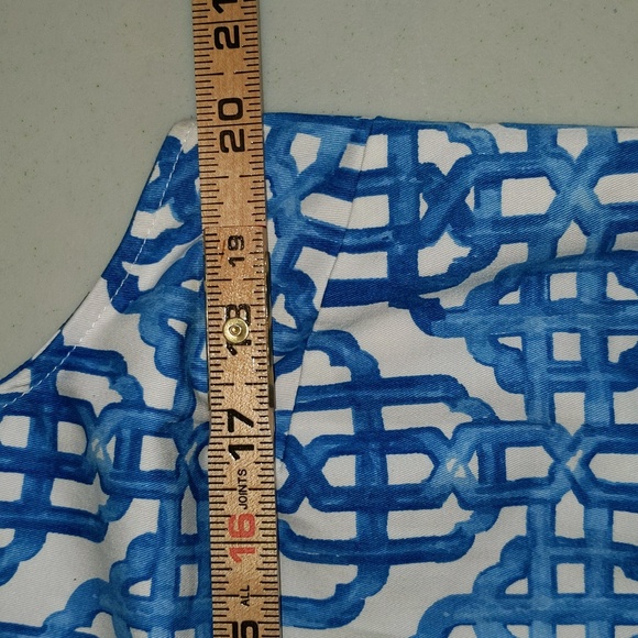 Mud Pie Women's Size L 12-14 Sleeveless Geometric Print One Piece Dress - Picture 14 of 16